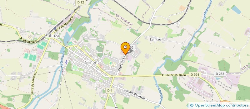 localisation de l'entreprise M VIVRE  GIMONT