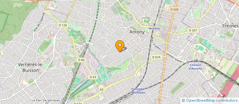 localisation de l'entreprise M.VM à ANTONY