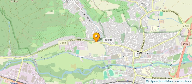localisation de l'entreprise M & VOUS à CERNAY