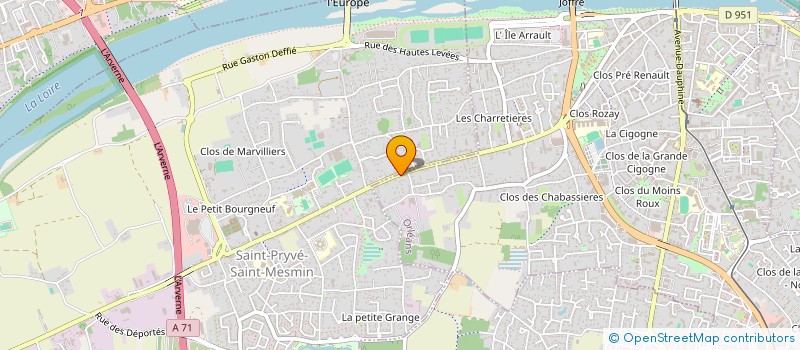 localisation de l'entreprise M&VOUS à ORLEANS