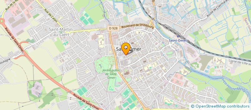 localisation de l'entreprise M.VOYAGES à SAINT-OMER