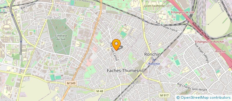 localisation de l'entreprise M-VTC à FACHES-THUMESNIL