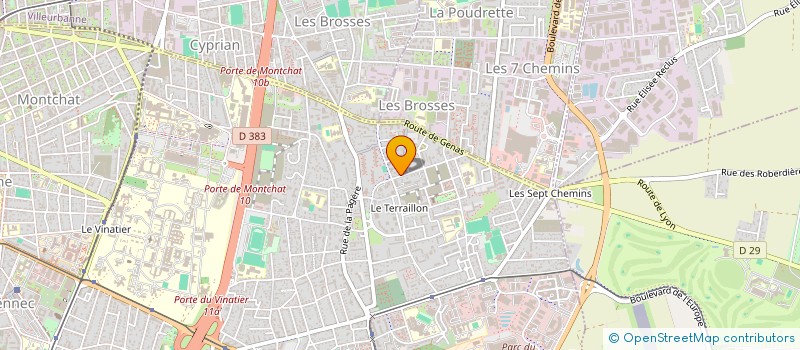 localisation de l'entreprise M VTC à BRON