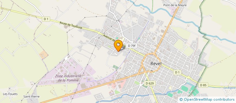 localisation de l'entreprise M W A IMMO  REVEL