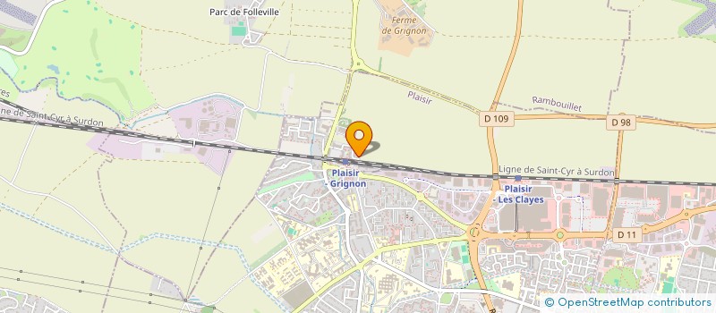 localisation de l'entreprise M W AUTO  PLAISIR