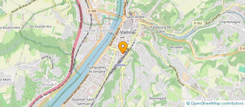 localisation de l'entreprise M.W. AZURE à VIENNE