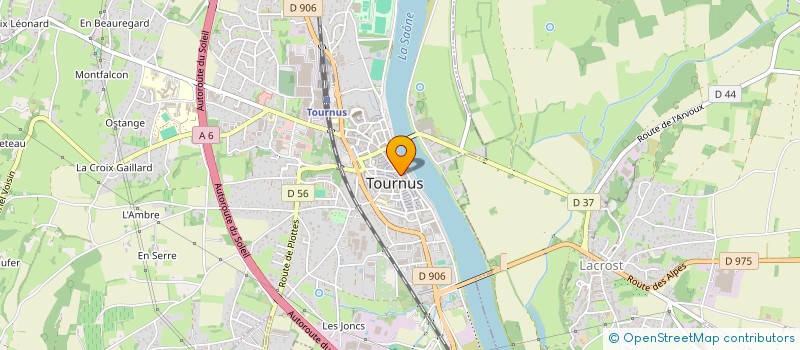 localisation de l'entreprise M.W.SERVICES  TOURNUS