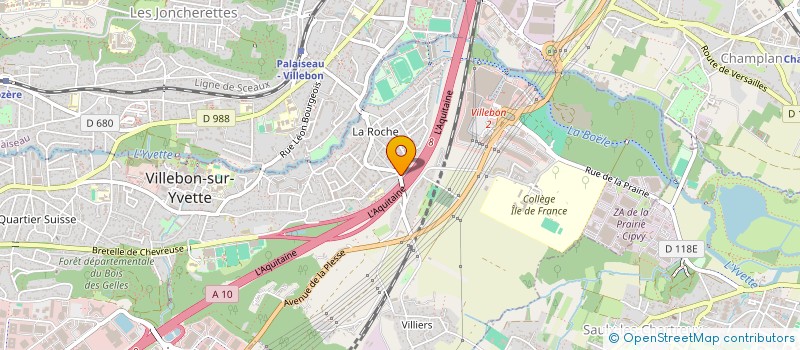 localisation de l'entreprise M W SERVICES à VILLEBON-SUR-YVETTE