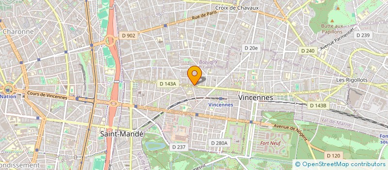 localisation de l'entreprise M.WAY à MONTREUIL