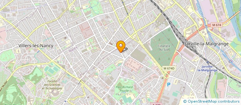 localisation de l'entreprise M'WELLDANCE  VANDUVRE-LES-NANCY
