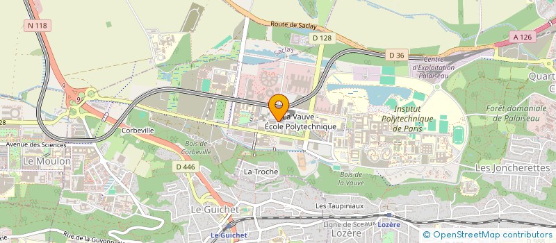 localisation de l'entreprise M WIND à PALAISEAU
