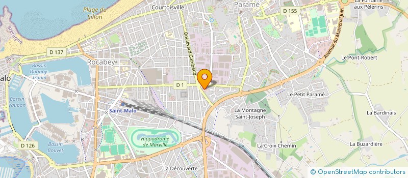 localisation de l'entreprise M WORLD  SAINT-MALO