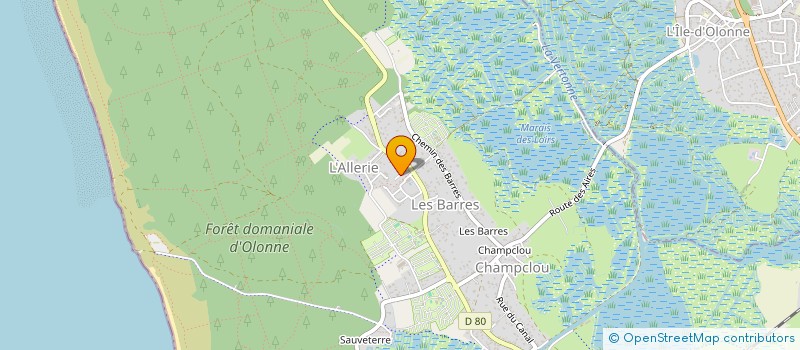 localisation de l'entreprise M.XVI à LES SABLES D'OLONNE
