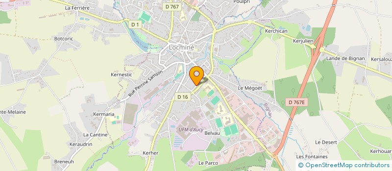 localisation de l'entreprise M.Y à LOCMINE