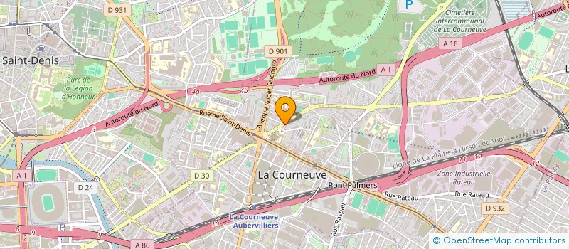 localisation de l'entreprise M.Y à LA COURNEUVE