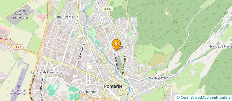 localisation de l'entreprise M.Y. CHARPENTE MACONNERIE  PONTARLIER