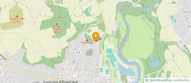 localisation de l'entreprise M&Y FINITIONS  COURNON-D'AUVERGNE