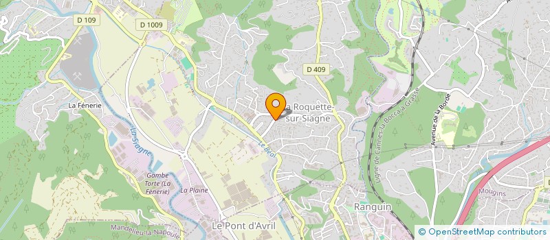 localisation de l'entreprise M.Y INVEST à LA ROQUETTE-SUR-SIAGNE