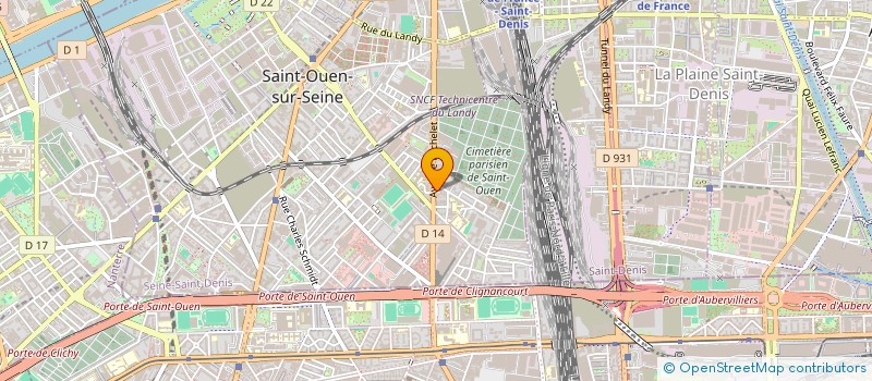 localisation de l'entreprise M.Y MOTORS à SAINT-OUEN-SUR-SEINE