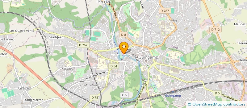 localisation de l'entreprise M.Y.P  GUINGAMP