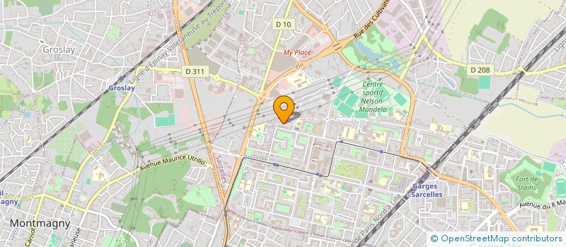 localisation de l'entreprise M.Y. POMPES FUNEBRES à SARCELLES
