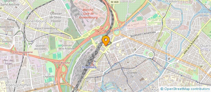 localisation de l'entreprise M.Y.R TRADUCTIONS à STRASBOURG