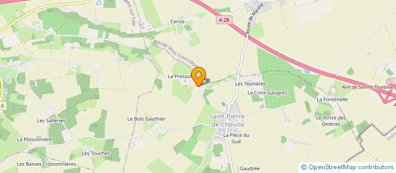 localisation de l'entreprise M.Y.X CHAUVIN  SAINT PIERRE DE CHEVILLE