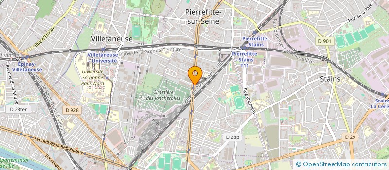 localisation de l'entreprise M.Z à PIERREFITTE-SUR-SEINE