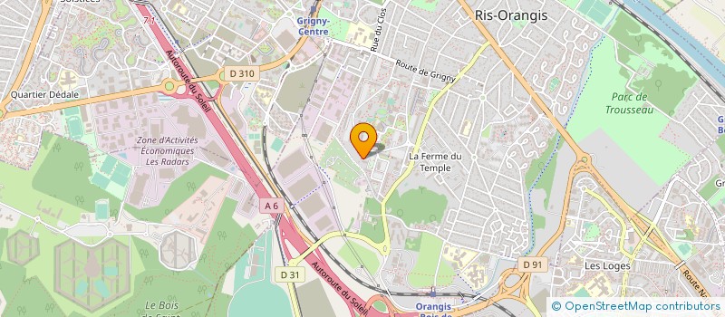 localisation de l'entreprise M&Z GROUPE à EVRY-COURCOURONNES