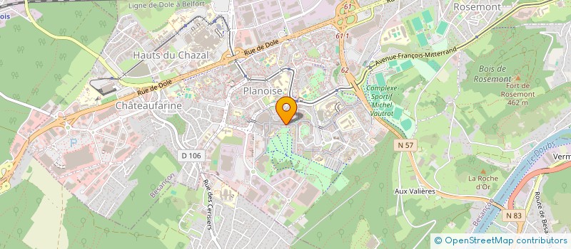 localisation de l'entreprise M.Z.I  BESANCON