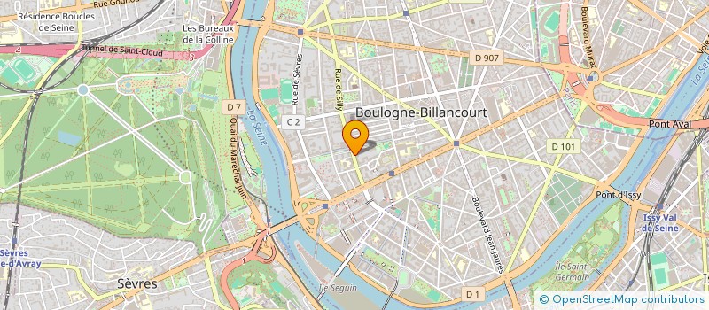 localisation de l'entreprise M-Z-M à BOULOGNE-BILLANCOURT