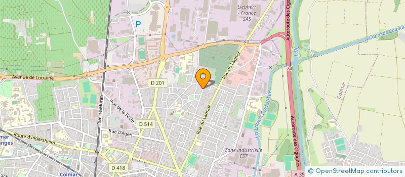 localisation de l'entreprise M10 LE TEMPS D'ETRE  COLMAR
