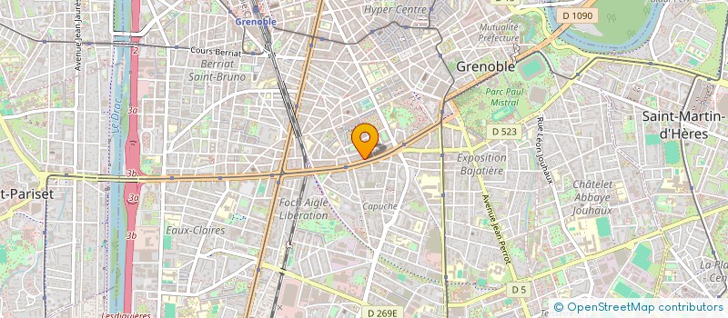 localisation de l'entreprise M11B OPTIQUE  GRENOBLE