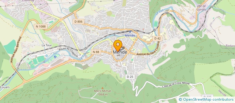 localisation de l'entreprise M2  MENDE