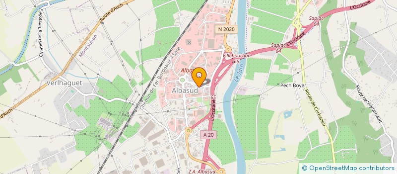 localisation de l'entreprise M2 à MONTAUBAN