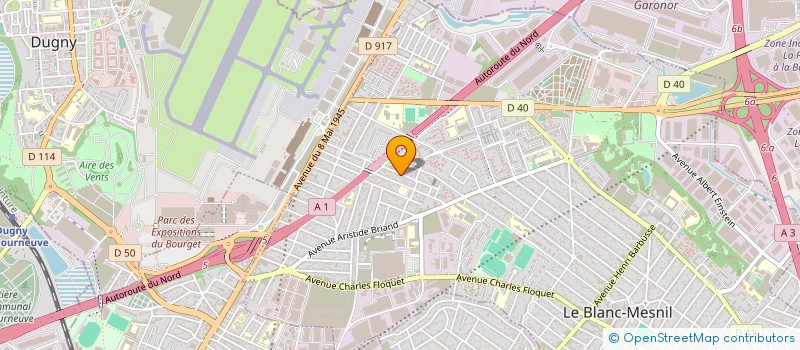 localisation de l'entreprise M2 A+ à LE BLANC-MESNIL