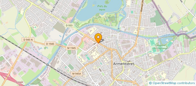 localisation de l'entreprise M2 AS à ARMENTIERES