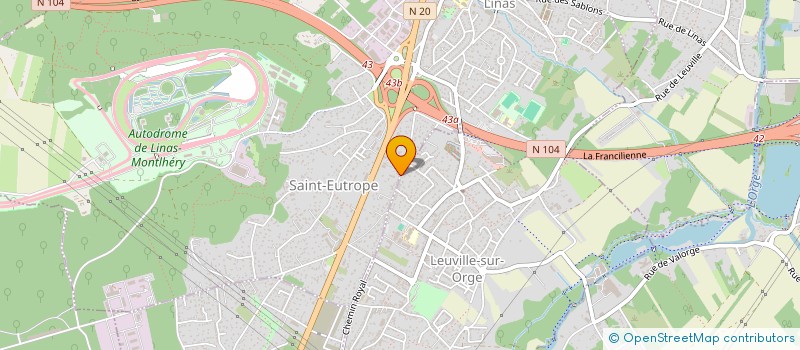 localisation de l'entreprise M2 AUTO à LINAS