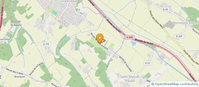 localisation de l'entreprise M2 CONCEPT  GRAGNAGUE