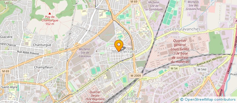 localisation de l'entreprise M2 FINITIONS  CLERMONT-FERRAND