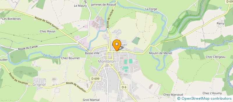 localisation de l'entreprise M2 FONDERIE D'ART à MONTBRON