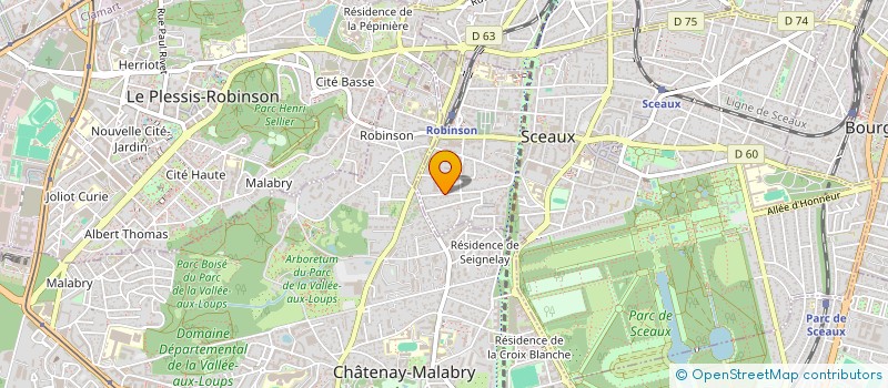 localisation de l'entreprise M2 G2 KLEIN à SCEAUX