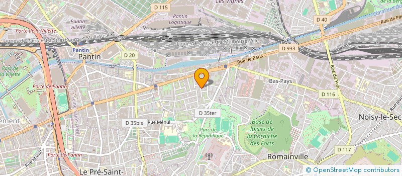 localisation de l'entreprise M2 HF à PANTIN