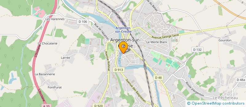 localisation de l'entreprise M2 IMMOBILIER à ARGENTON-SUR-CREUSE