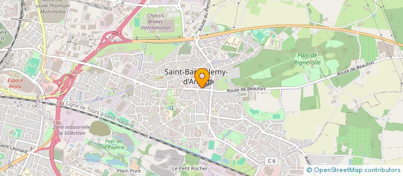 localisation de l'entreprise M2 IMMOBILIER ANGERS à SAINT-BARTHELEMY-D'ANJOU