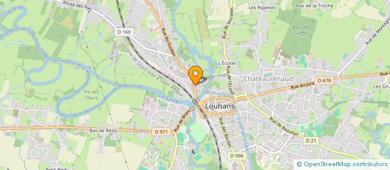 localisation de l'entreprise M2 INVEST à LOUHANS