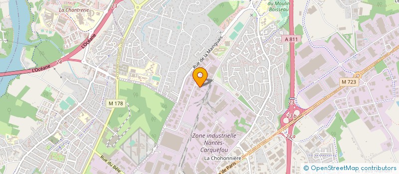 localisation de l'entreprise M2 MATERIEL DE MANUTENTION à CARQUEFOU