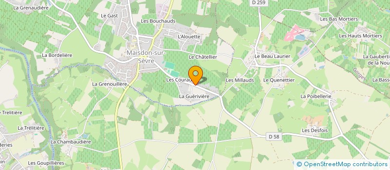 localisation de l'entreprise M2 METAIREAU MACONNERIE à MAISDON-SUR-SEVRE