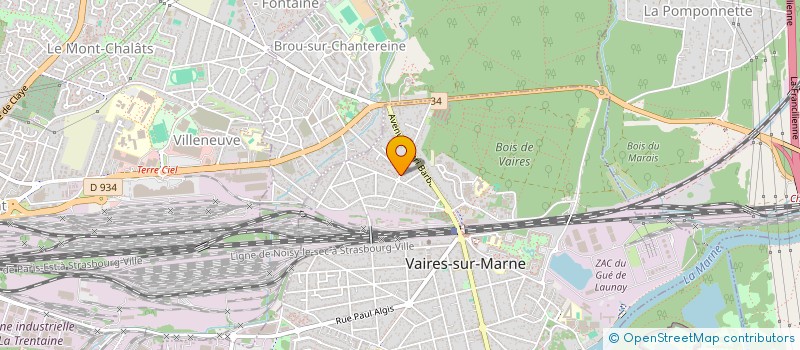 localisation de l'entreprise M2 POMPONNE  VAIRES-SUR-MARNE