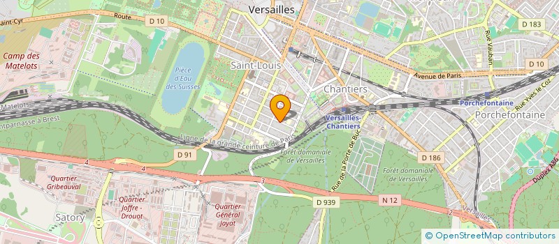 localisation de l'entreprise M2 S à VERSAILLES